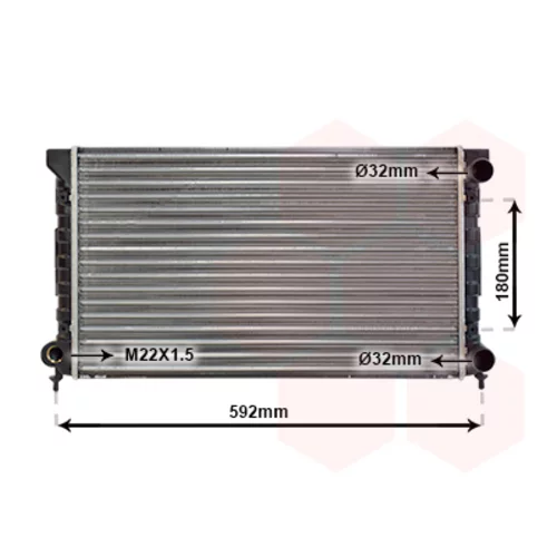 Chladič motora VAN WEZEL 58002071