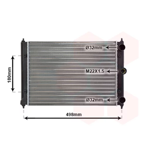 Chladič motora VAN WEZEL 58002092