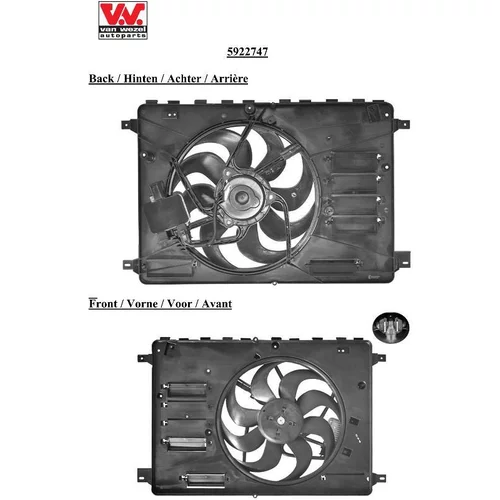 Ventilátor chladenia motora 5922747 (VAN WEZEL) - obr. 1