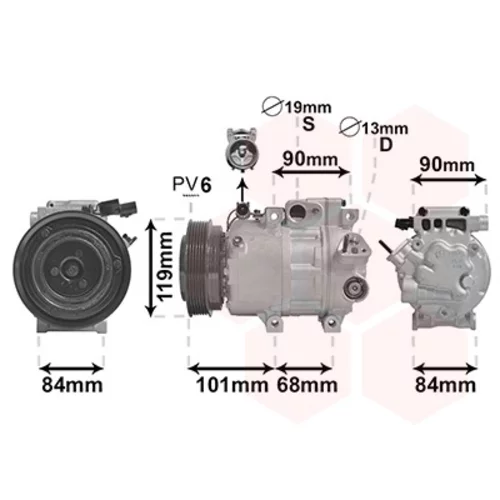 Kompresor klimatizácie 8200K237 (VAN WEZEL)