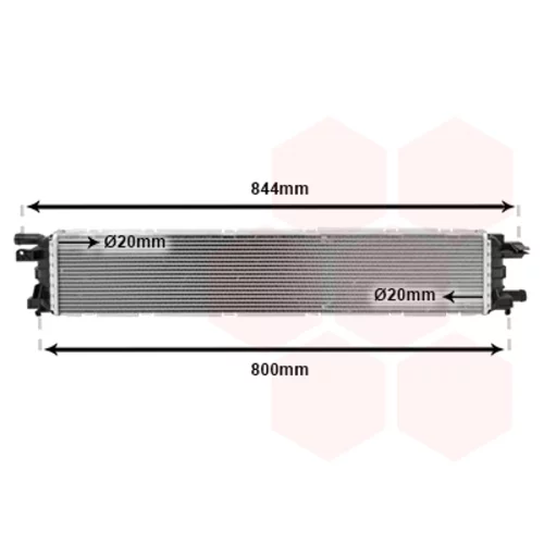 Chladič motora VAN WEZEL 03002361