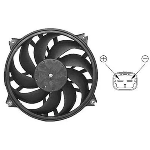 Ventilátor chladenia motora VAN WEZEL 0961745