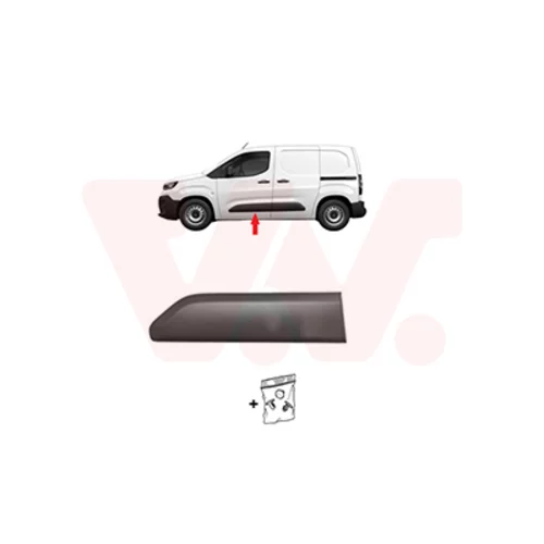 Ozdobná/ochranná lišta dverí VAN WEZEL 0991403
