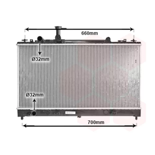 Chladič motora VAN WEZEL 27002162