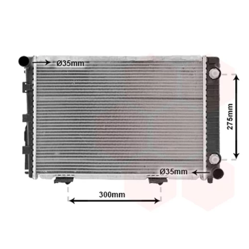 Chladič motora VAN WEZEL 30002110