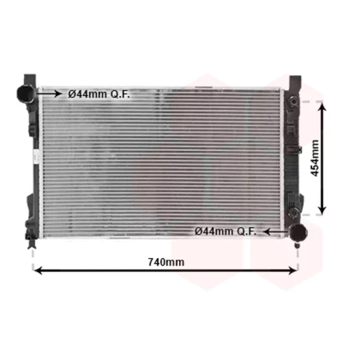 Chladič motora VAN WEZEL 30002339