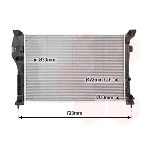 Chladič motora VAN WEZEL 30012712