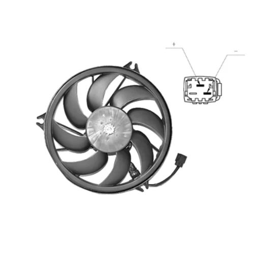 Ventilátor chladenia motora VAN WEZEL 4028747