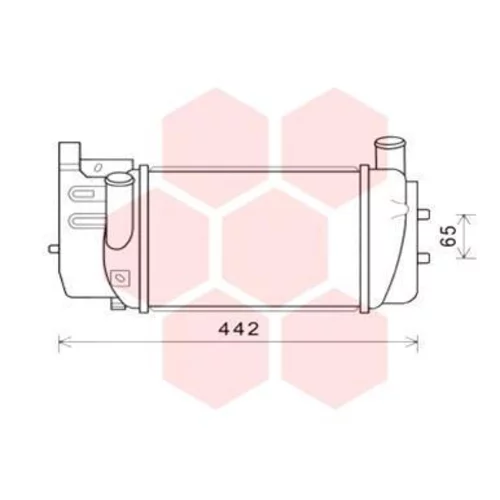 Chladič plniaceho vzduchu 53004645 (VAN WEZEL)