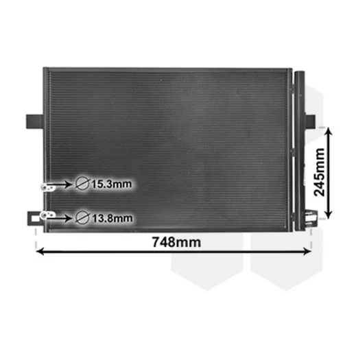 Kondenzátor klimatizácie VAN WEZEL 58005369