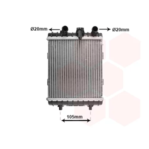 Chladič motora VAN WEZEL 58012710