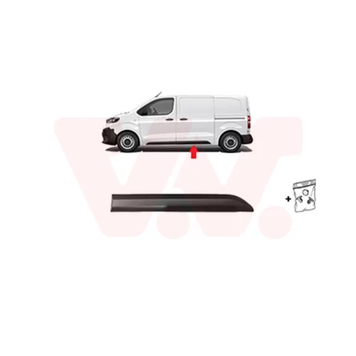 Ozdobná/ochranná lišta dverí VAN WEZEL 0944425