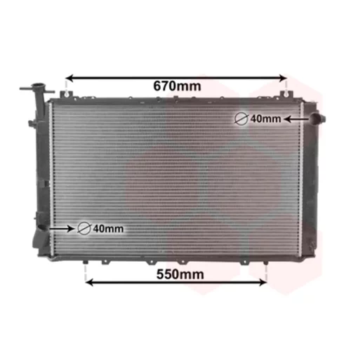 Chladič motora 13002150 (VAN WEZEL)