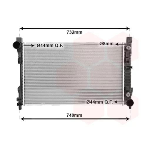 Chladič motora VAN WEZEL 30002727