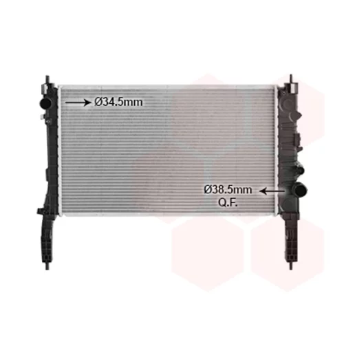 Chladič motora VAN WEZEL 37002654