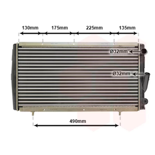Chladič motora VAN WEZEL 43002084