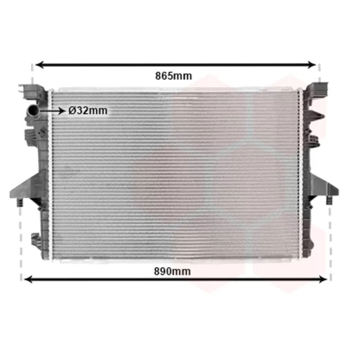 Chladič motora VAN WEZEL 58002317