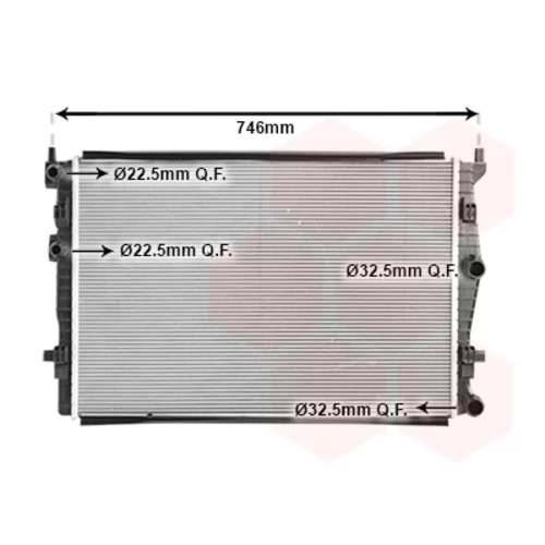 Chladič motora VAN WEZEL 58012733