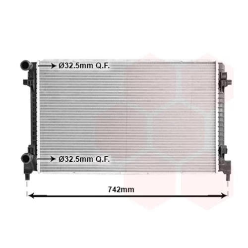 Chladič motora VAN WEZEL 58012734