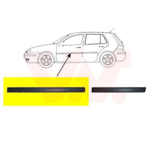 Ozdobná/ochranná lišta dverí VAN WEZEL 5888423