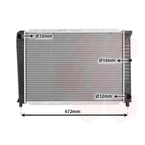 Chladič motora VAN WEZEL 59002088