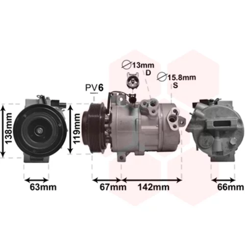 Kompresor klimatizácie 8300K216 (VAN WEZEL)