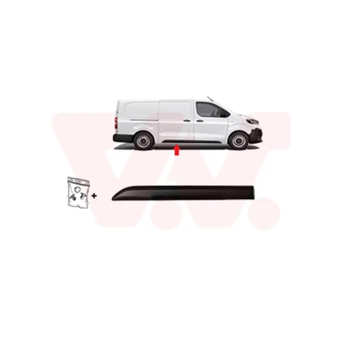 Ozdobná/ochranná lišta dverí VAN WEZEL 3892426
