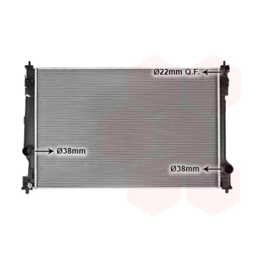Chladič motora VAN WEZEL 53012714