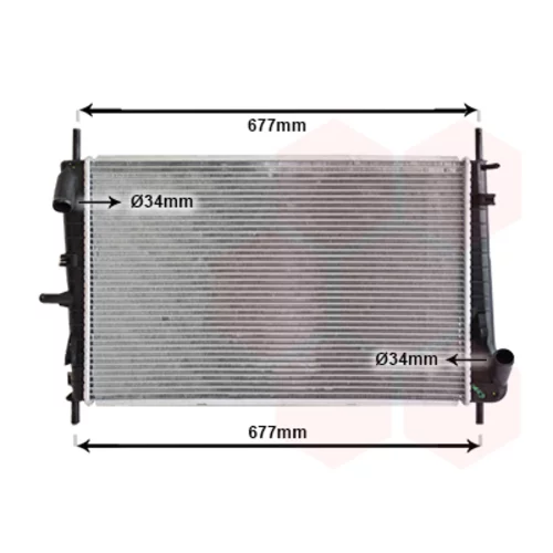 Chladič motora VAN WEZEL 18002338