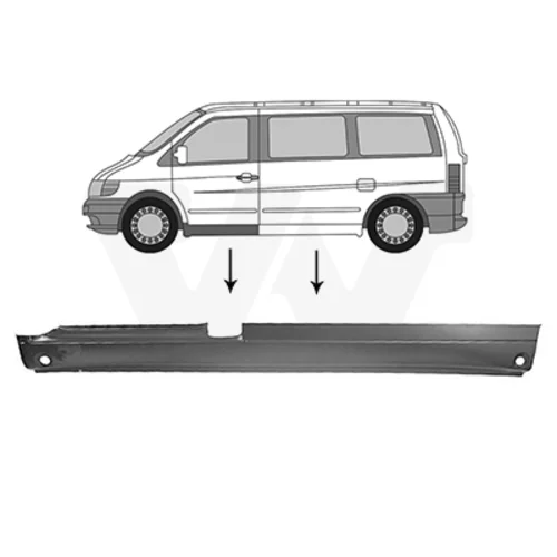 Nástupný plech VAN WEZEL 3078101
