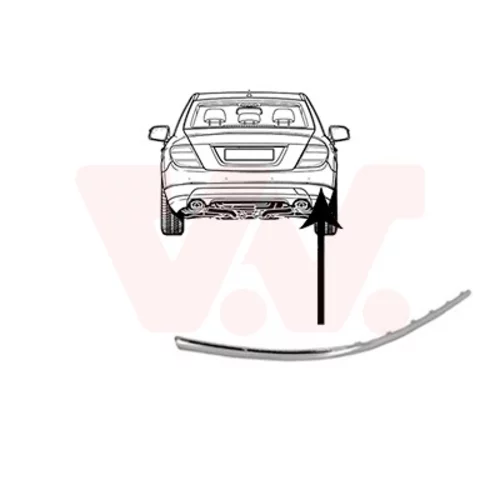 Ozdobná/ochranná lišta nárazníka VAN WEZEL 3091554