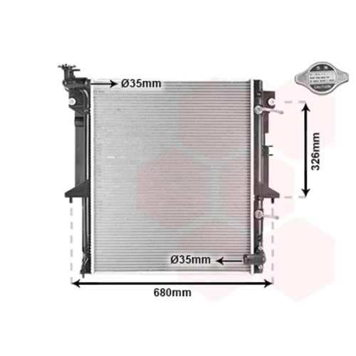Chladič motora VAN WEZEL 32002204