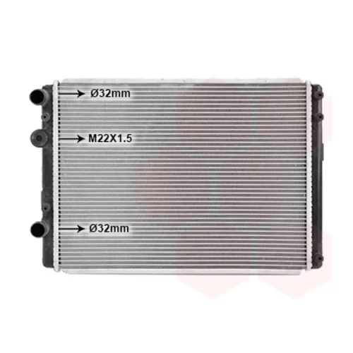 Chladič motora VAN WEZEL 58002249