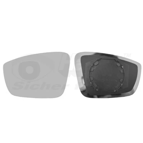 Sklo vonkajšieho zrkadla 7617831 (VAN WEZEL)