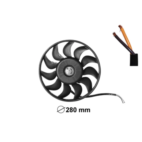 Ventilátor chladenia motora VAN WEZEL 0325745