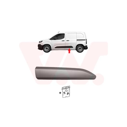 Ozdobná/ochranná lišta bočnej steny VAN WEZEL 0991405