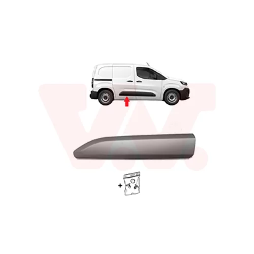 Ozdobná/ochranná lišta bočnej steny VAN WEZEL 0991406