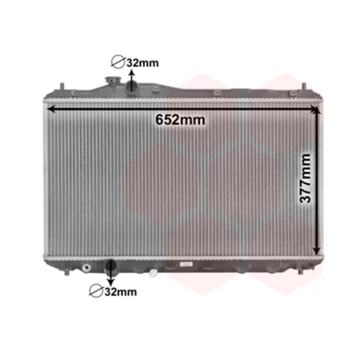 Chladič motora VAN WEZEL 25002701