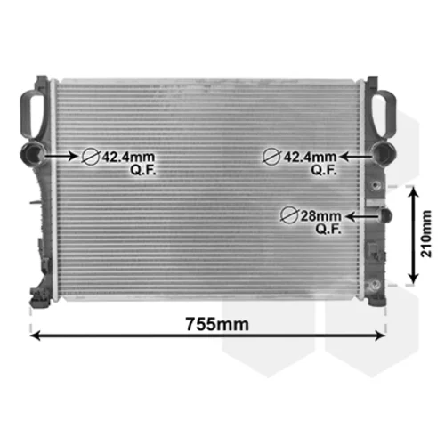 Chladič motora VAN WEZEL 30002341