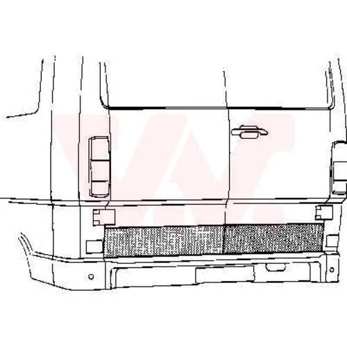 Zadné dvere 3070149 (VAN WEZEL)
