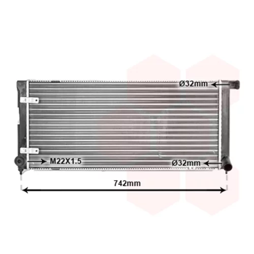 Chladič motora VAN WEZEL 58002042