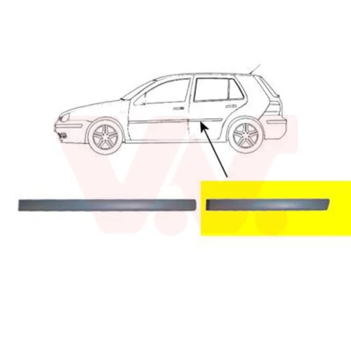 Ozdobná/ochranná lišta dverí VAN WEZEL 5888405