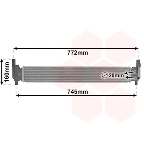Chladič motora VAN WEZEL 03002346