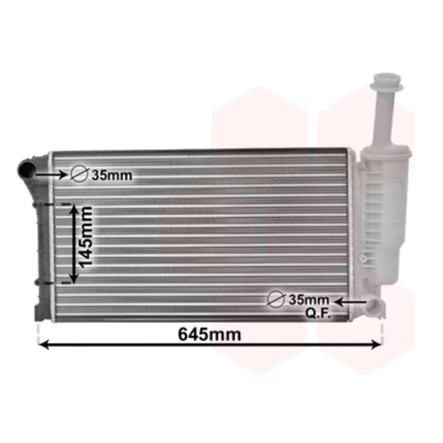 Chladič motora VAN WEZEL 17002335