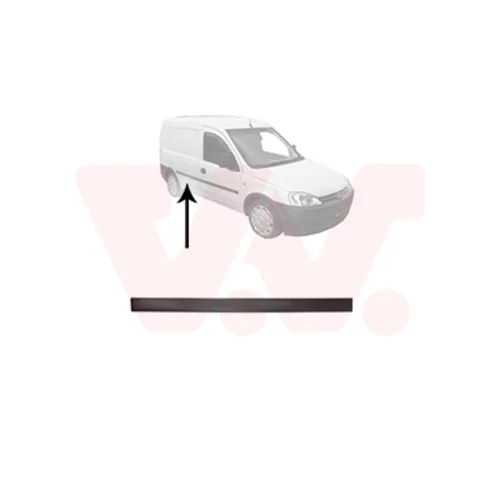 Ozdobná/ochranná lišta dverí VAN WEZEL 3789426