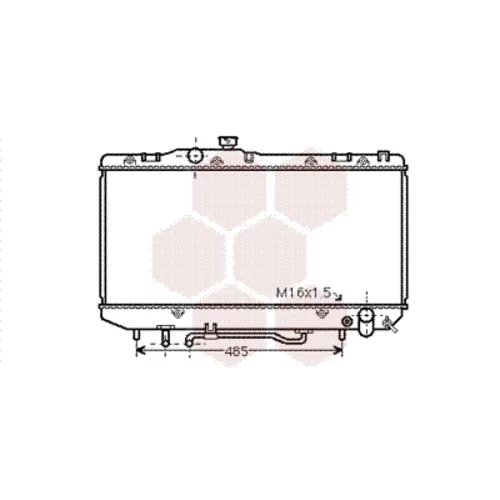 Chladič motora VAN WEZEL 53002143