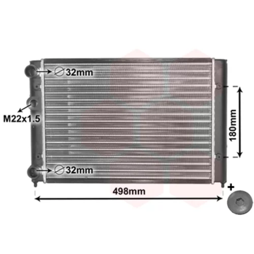 Chladič motora VAN WEZEL 58002028