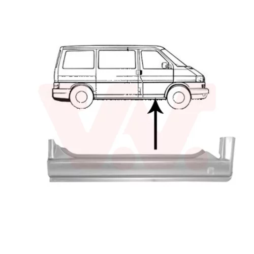 Nástupný plech VAN WEZEL 5874102