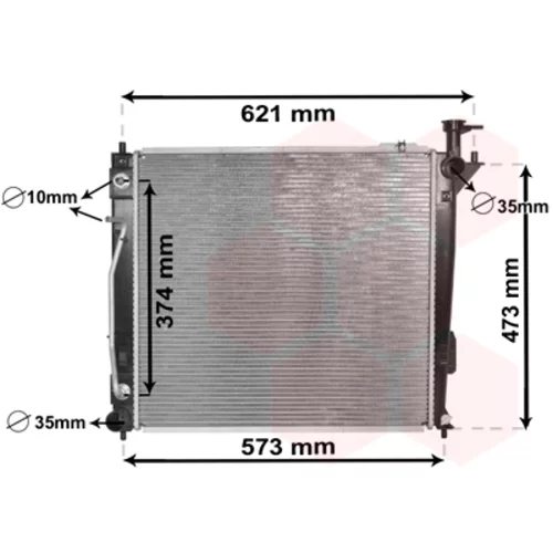 Chladič motora VAN WEZEL 82002339