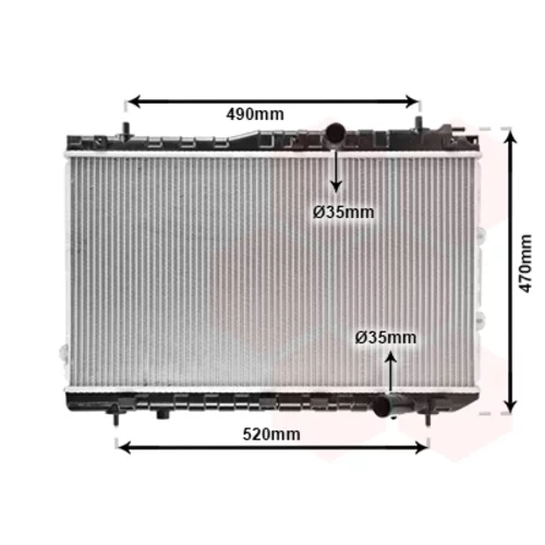 Chladič motora VAN WEZEL 83002087